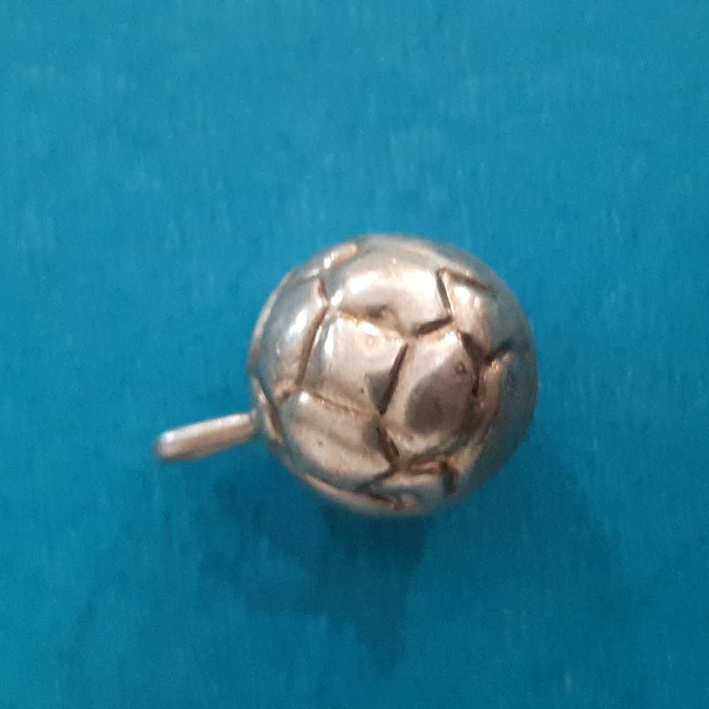 Sterling Silver Soccer Ball pendant for a necklace. - Picture 4 of 8